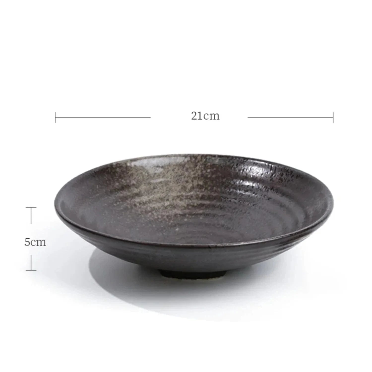 21 cm Vase ikebana moribana noir