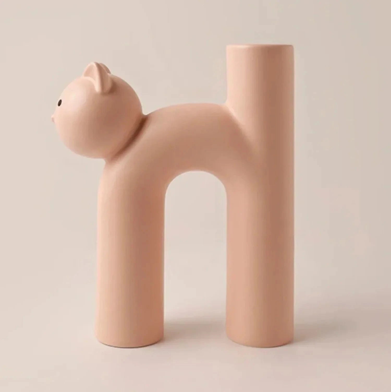 Rose Vase japonais chat