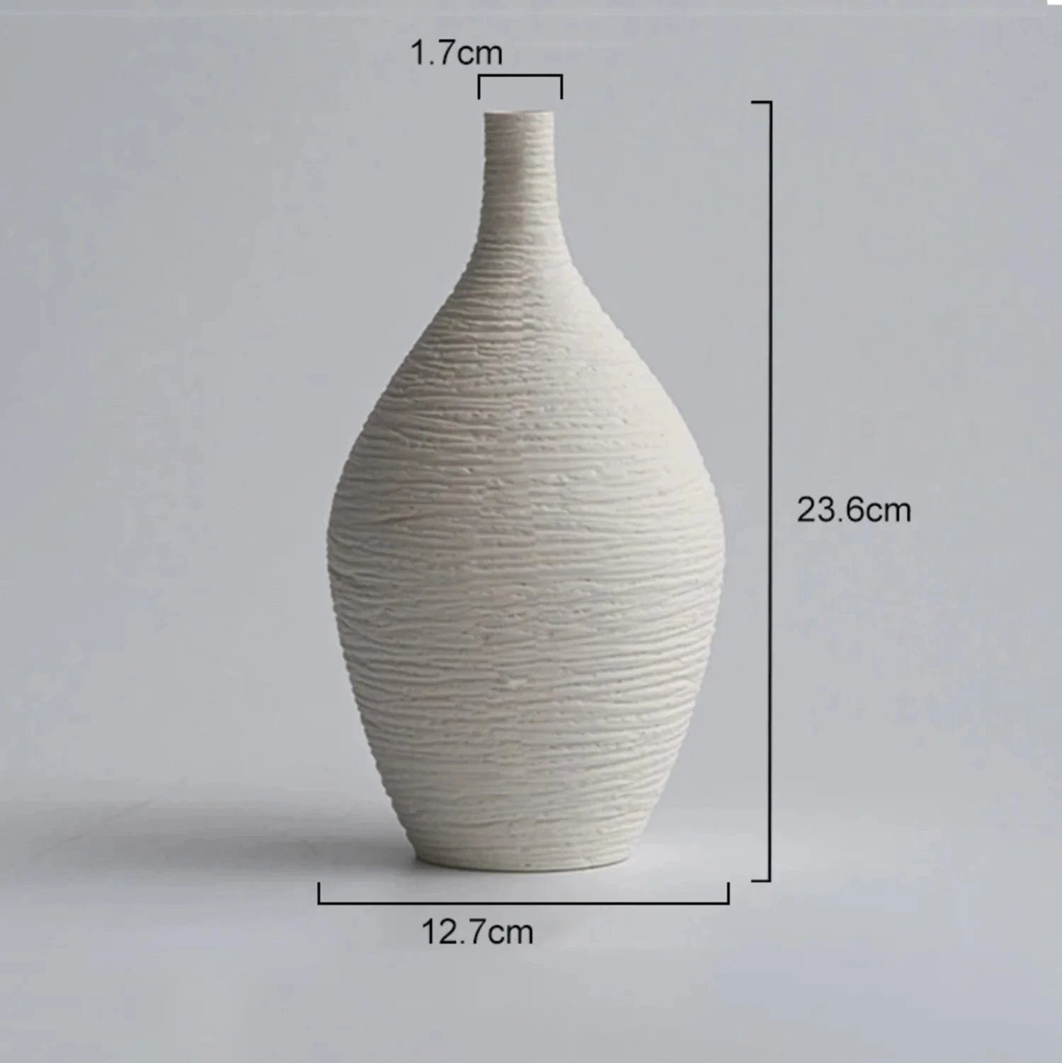 Grand / Blanc Vase japonais contemporain