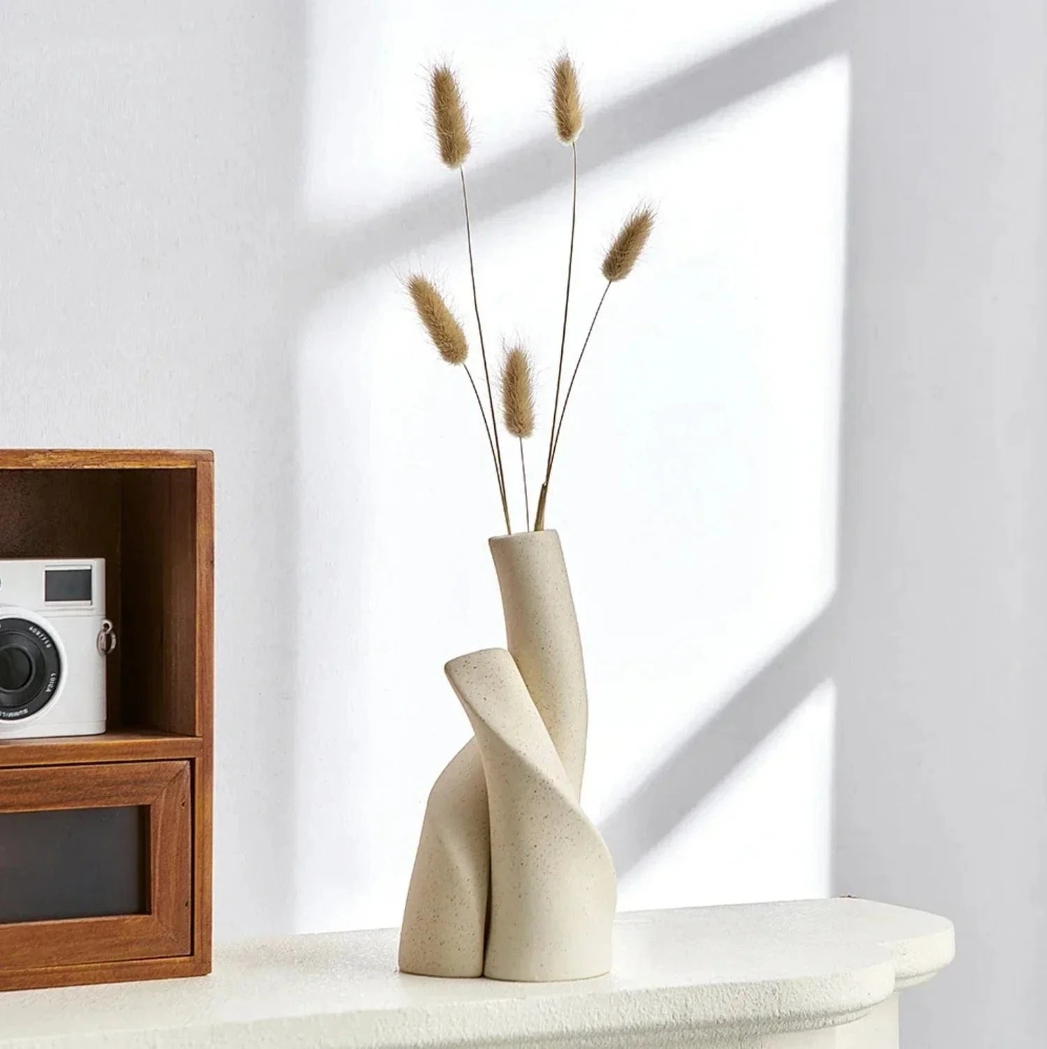 Vase japonais moderne blanc