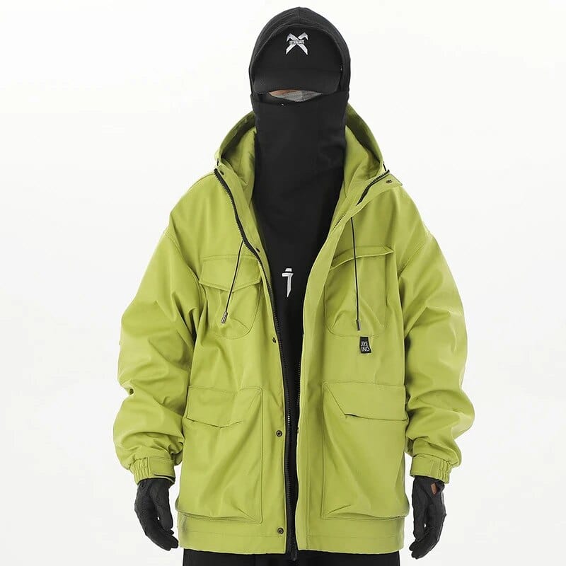 M / Jaune Veste Techwear Coupe-vent