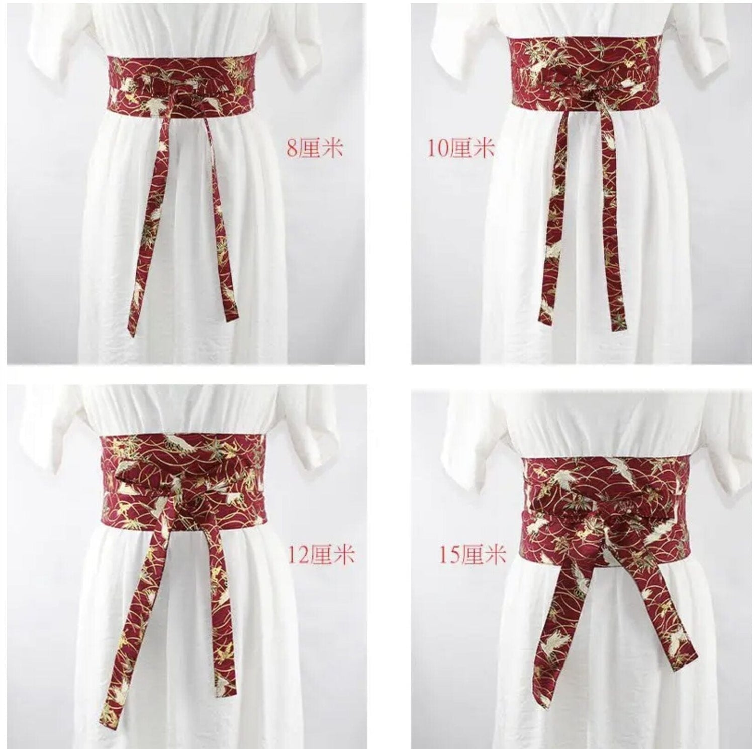 Ceinture obi bleu marine