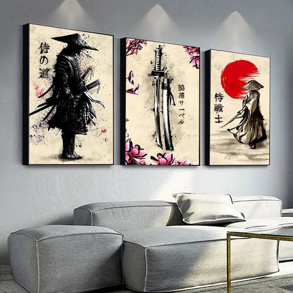 Estampe japonaise Katana