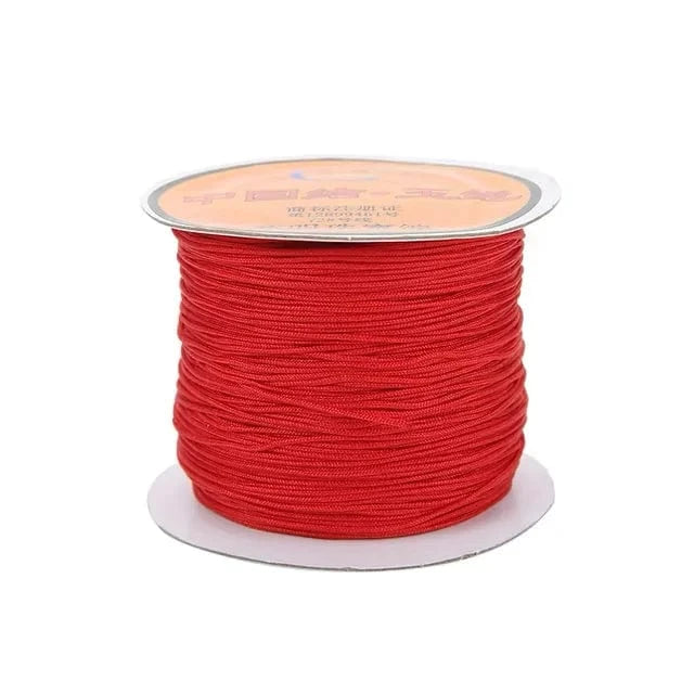 Rouge / 0.4 mm 45 mètres Fil pour kumihimo