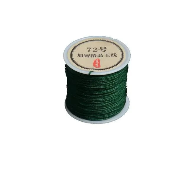 Vert foncé / 0.4 mm 45 mètres Fil pour kumihimo