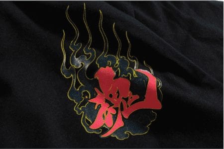 T-shirt japonais Yokai rouge