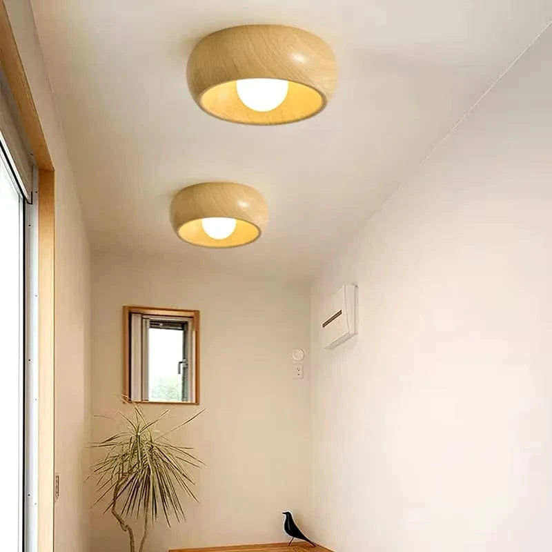 Plafonnier japonais Marron