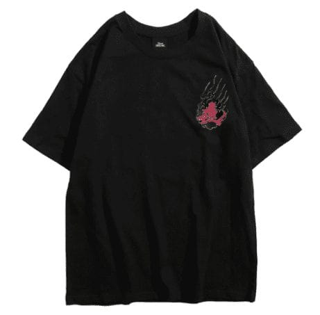 T-shirt japonais Yokai rouge
