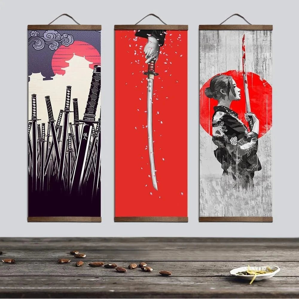 Tableau Japonais Katana