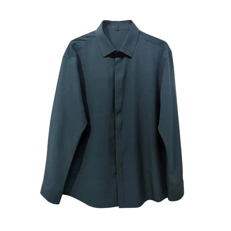 Bleu / XS Chemise japonaise manche longue