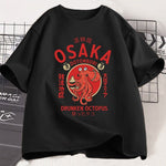 T-shirt Japonais Osaka Dotonbori Poulpe Ivre