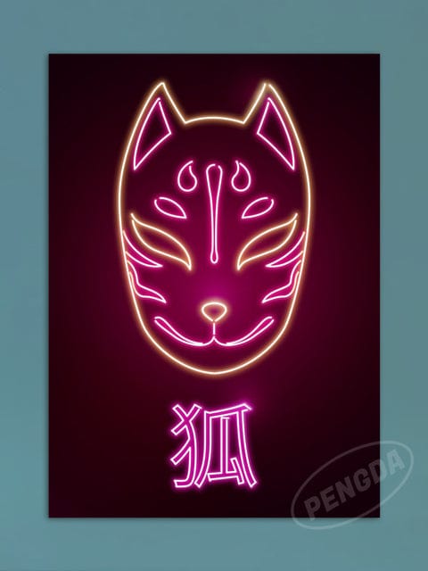 Affiche Japonaise Kitsune
