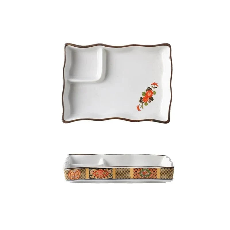 Petit / Rectangle Assiette Ceramique Japonaise