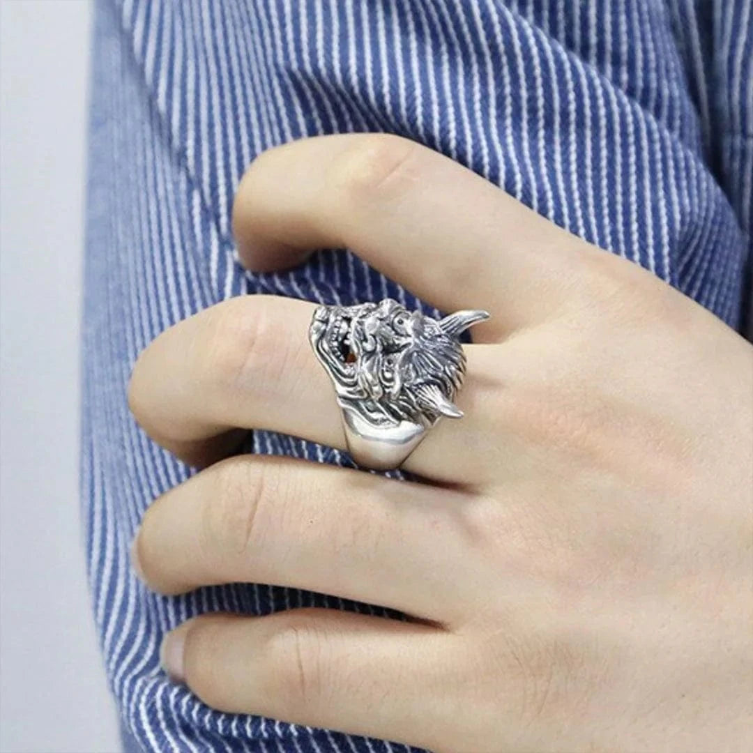 Redimensionnable Bague japonaise Hannya