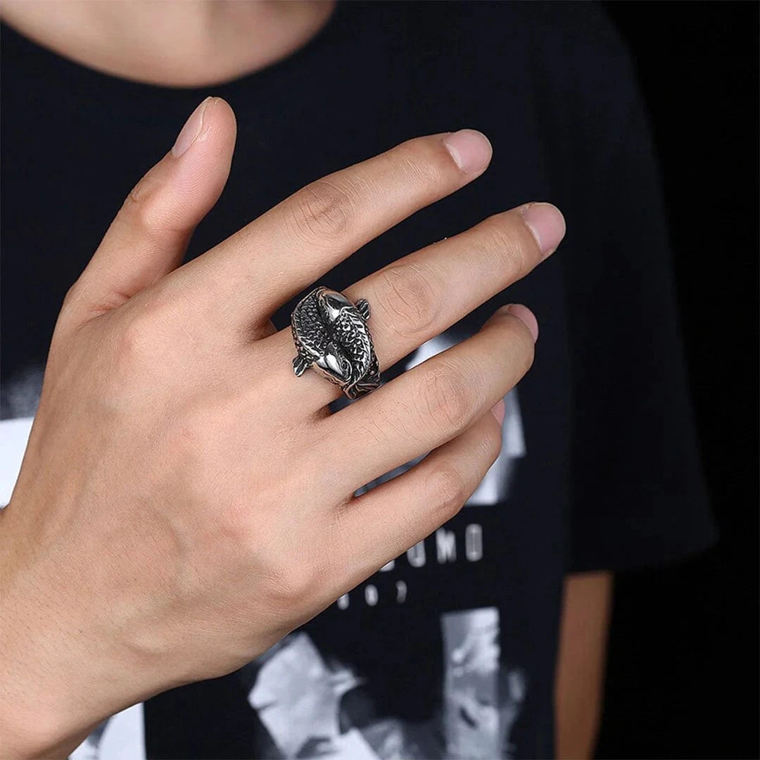 Bague japonaise carpe koï