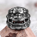 Bague japonaise lion japonais