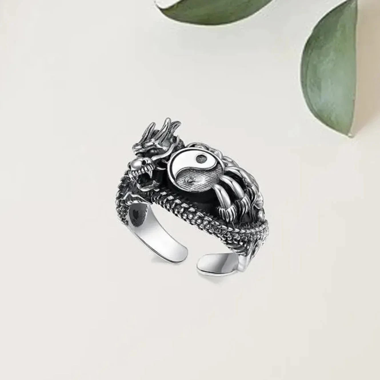 Bague japonaise yin yang
