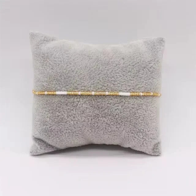 Bracelet miyuki 1 rang blanc