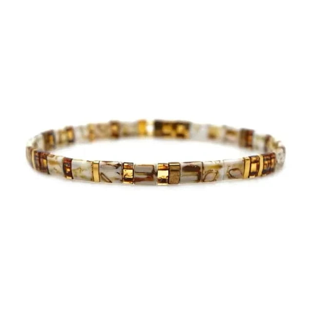 Bracelet miyuki tila perles plates