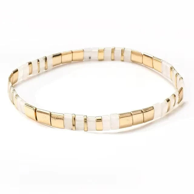 Bracelet miyuki tila blanc