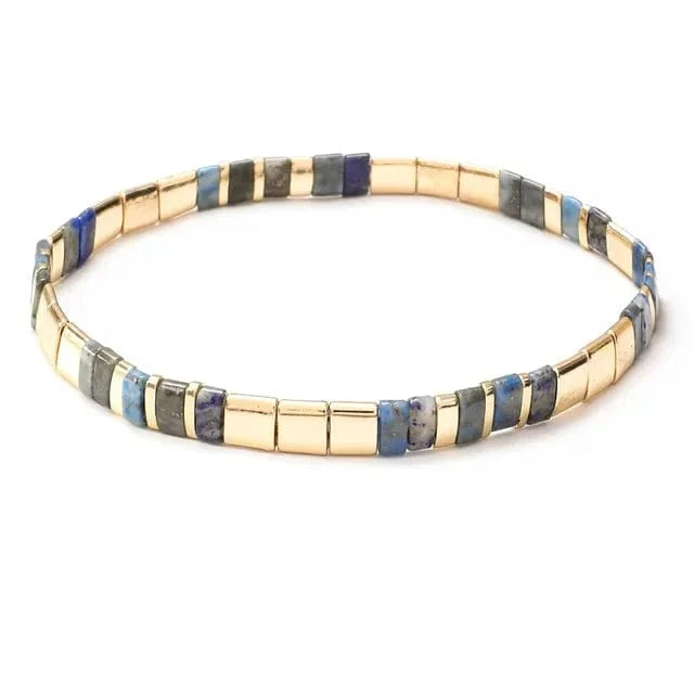 Bracelet miyuki tila bleu