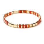 Bracelet miyuki tila rouge