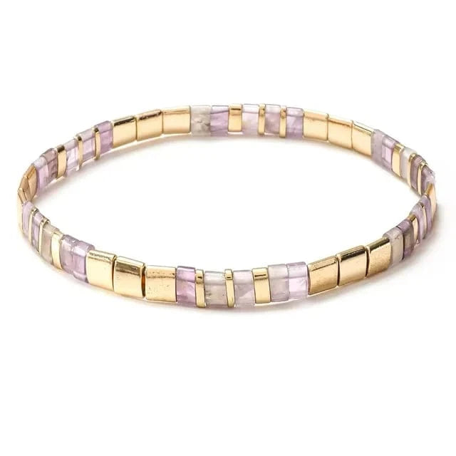 Bracelet miyuki tila violet