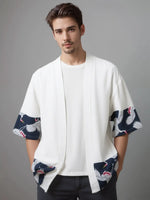 Cardigan Kimono homme Blanc
