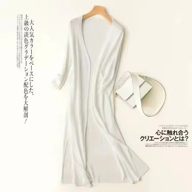 Cardigan kimono femme blanc