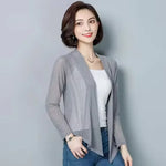 Cardigan kimono femme court gris