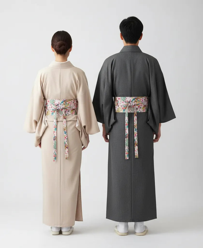 Ceinture Obi à nouer Rose Sakura