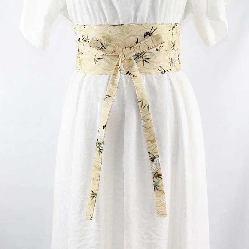 Ceinture obi dorée