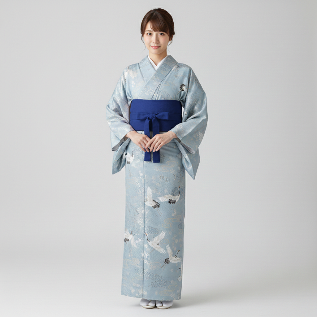 Ceinture Obi Bleu Marine