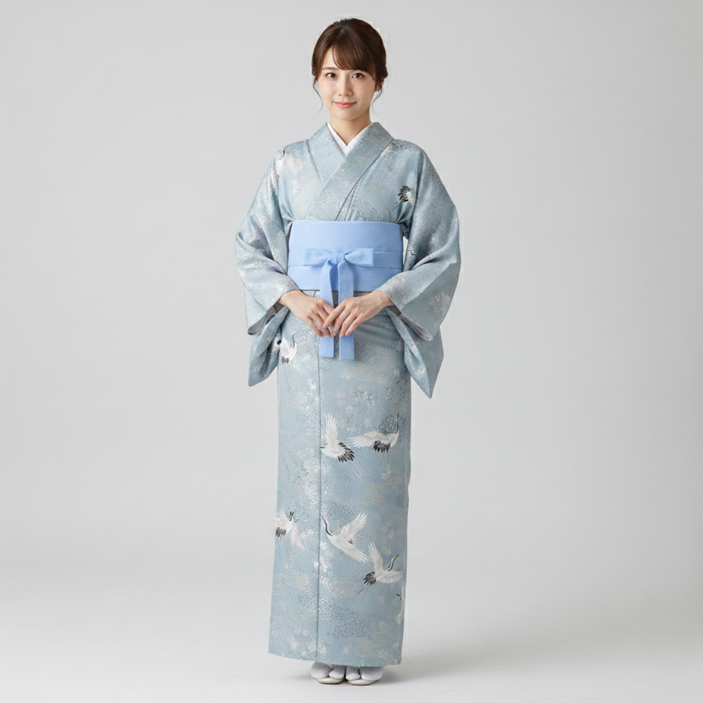 Ceinture Obi Bleu