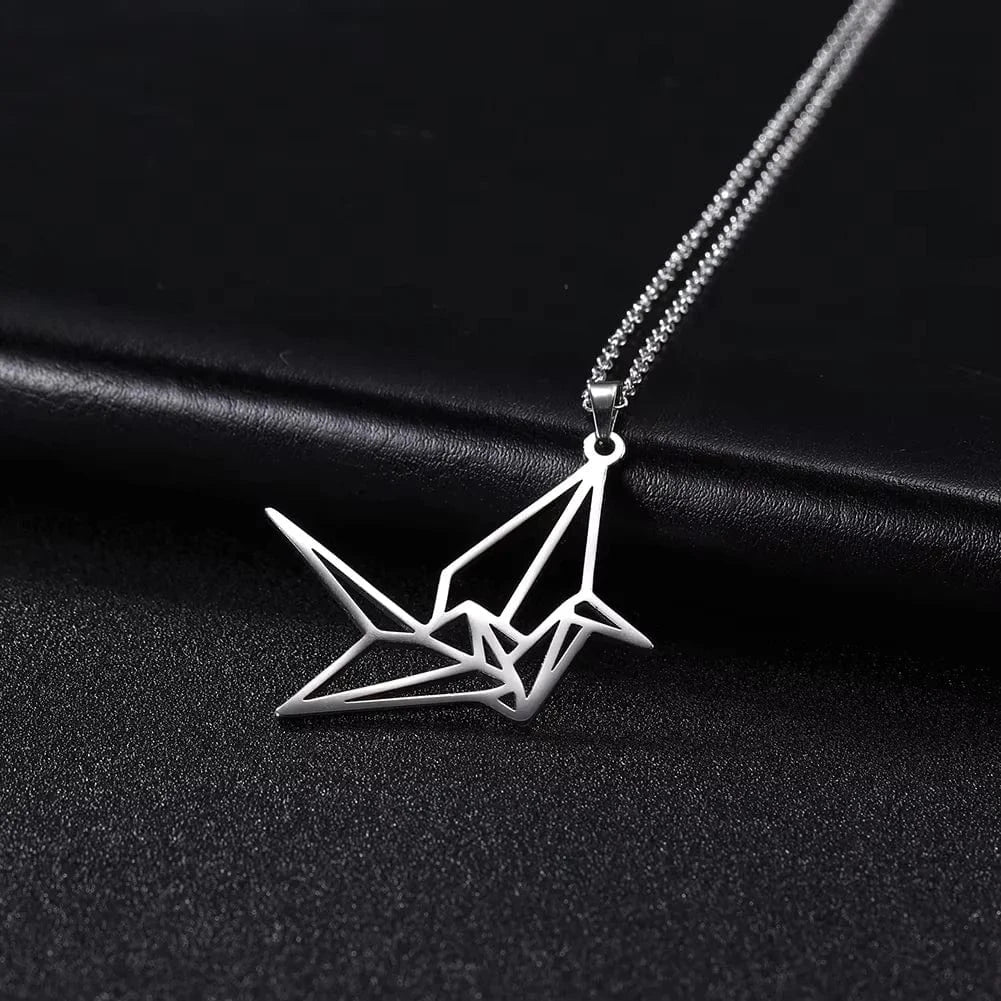 Collier grue japonaise