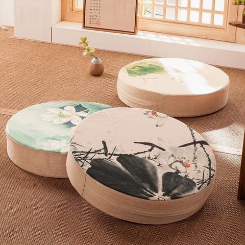 Coussins Japonais Fleurs