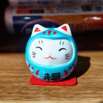 Daruma Chat Bleu