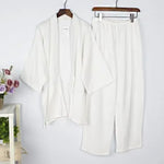 Ensemble jinbei blanc en coton