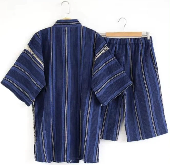 Ensemble jinbei bleu