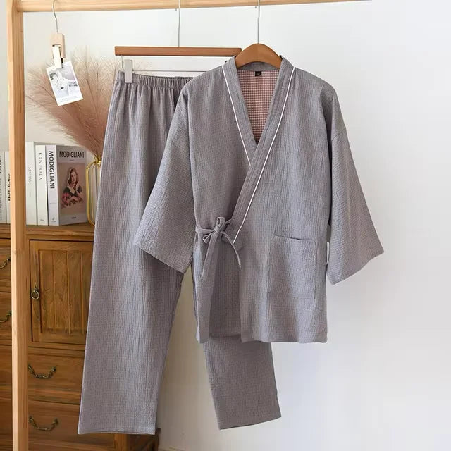 Ensemble jinbei gris