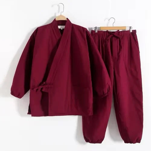 Ensemble jinbei hiver rouge