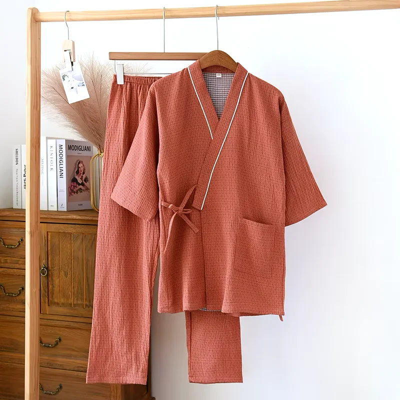 Ensemble jinbei orange