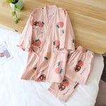 Ensemble jinbei rose fraise