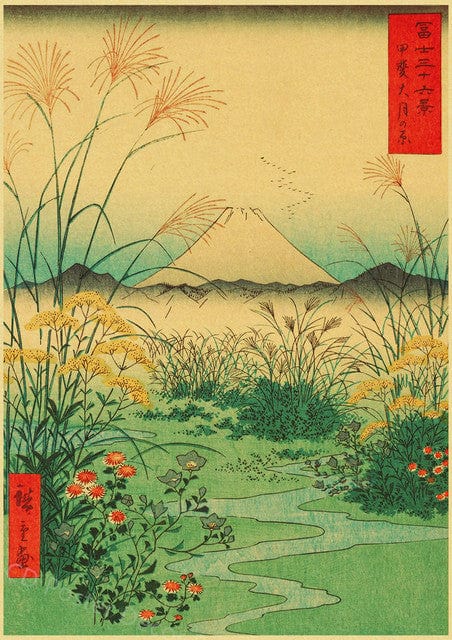 Estampe japonaise fleurs