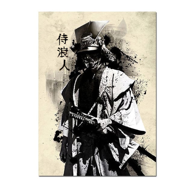 20x30cm / 1 Estampe japonaise Samouraï