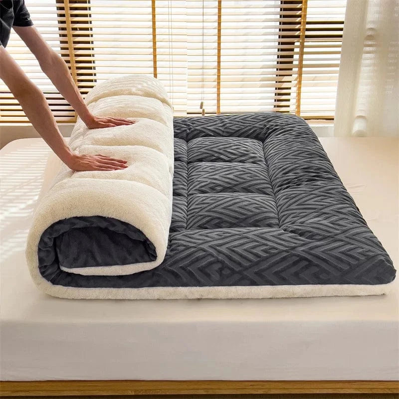 90 x 200 x 5 cm 1,5 kg / Gris Futon Pliable 2 personnes