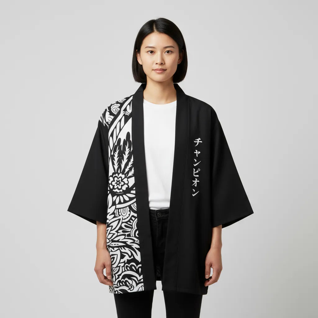 Haori Noir Sakura