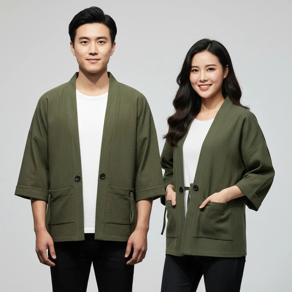 Haori ample kaki