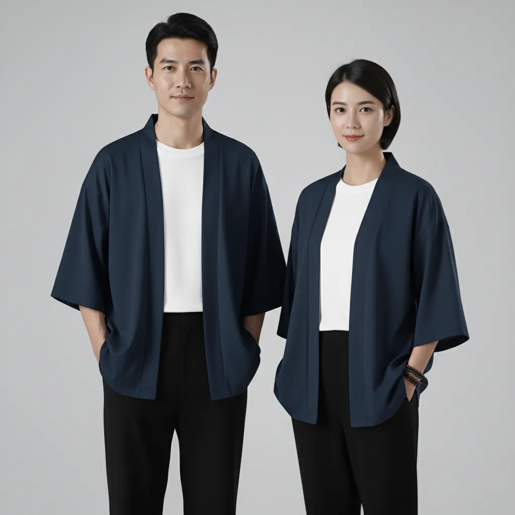 Haori bleu marine