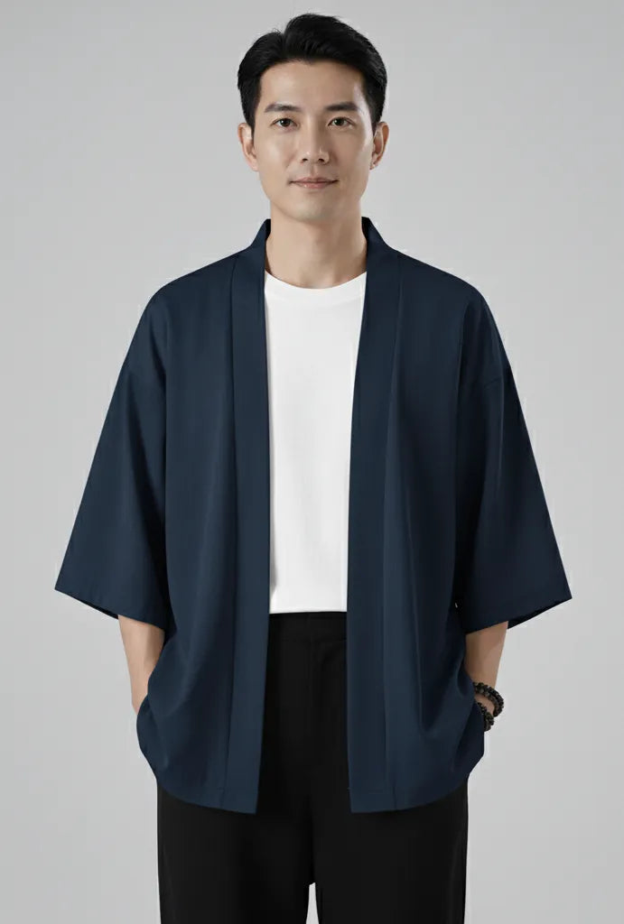 Haori bleu marine